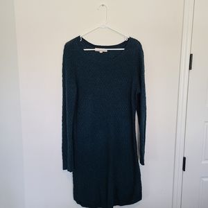 Loft Green Large Sweater Dress